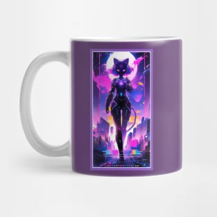 Anime Cute Cat Girl | Sci-Fi Manga Girl Anime Art Mug